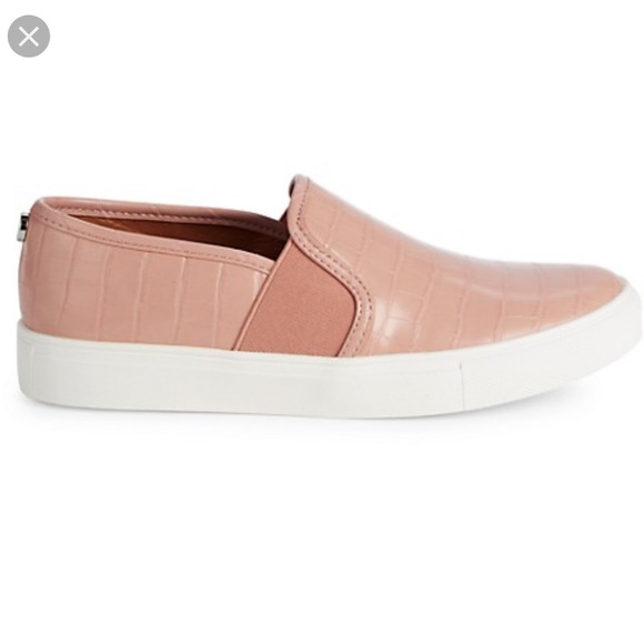 pink steve madden slip ons